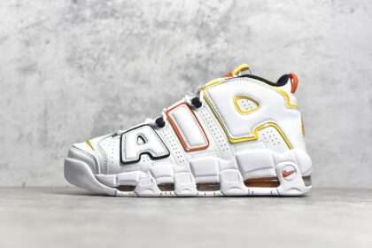 KICKWHO Nike Air More Uptempo White Blue Yellow