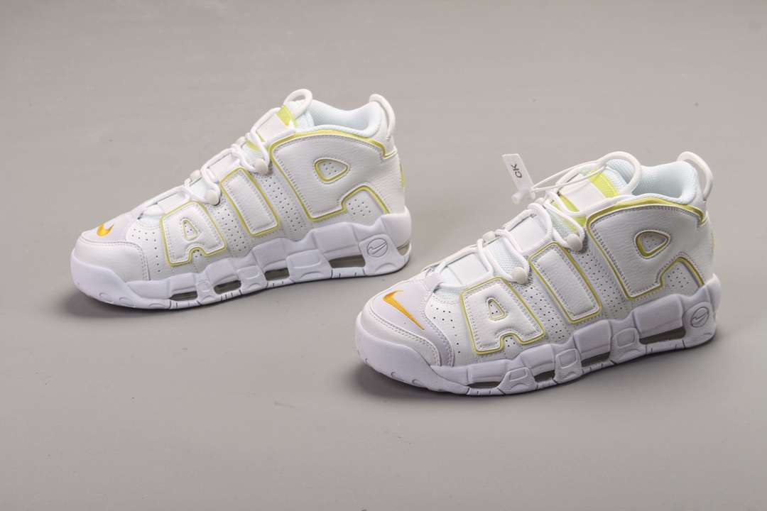 KICKWHO Nike Air More Uptempo White Yellow
