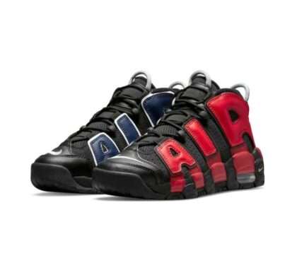 KICKWHO Nike Air More Uptempo Black Dark Red