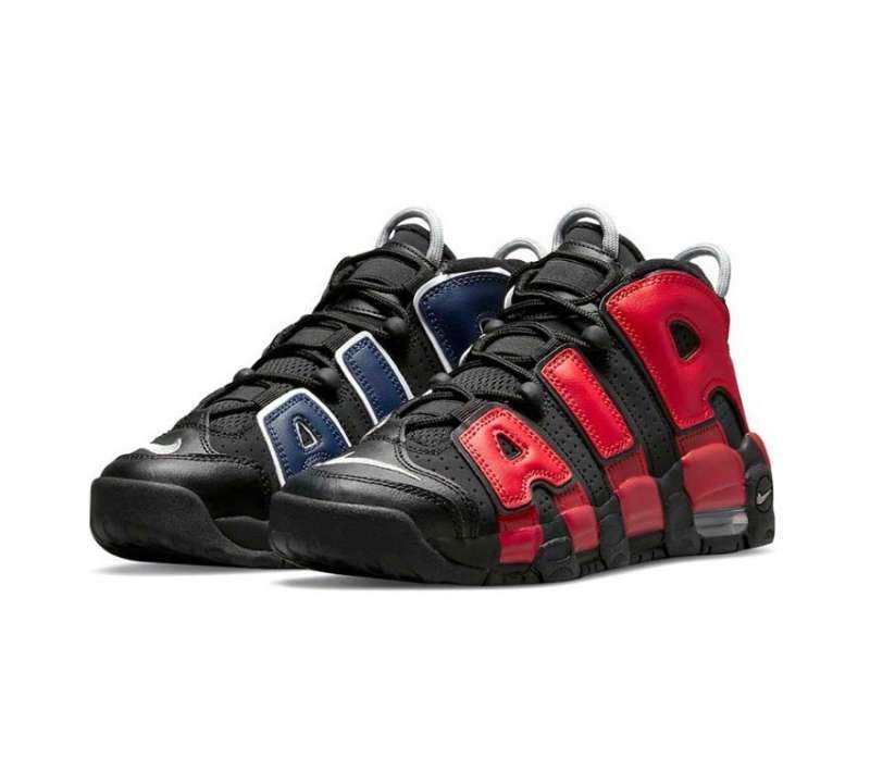 KICKWHO Nike Air More Uptempo Black Dark Red