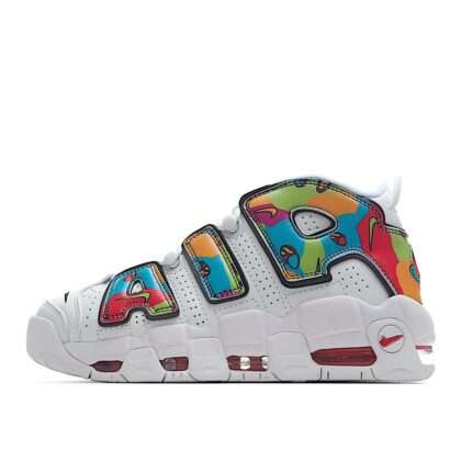KICKWHO Nike Air More Uptempo "Peace,Love,Swoosh"Graffiti