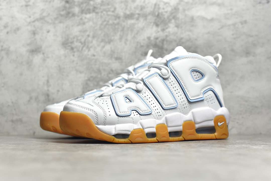 KICKWHO Nike Air More Uptempo White Aqua Gum - Image 2