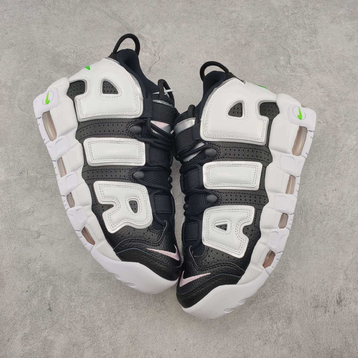 KICKWHO Nike Air More Uptempo Black White - Image 2
