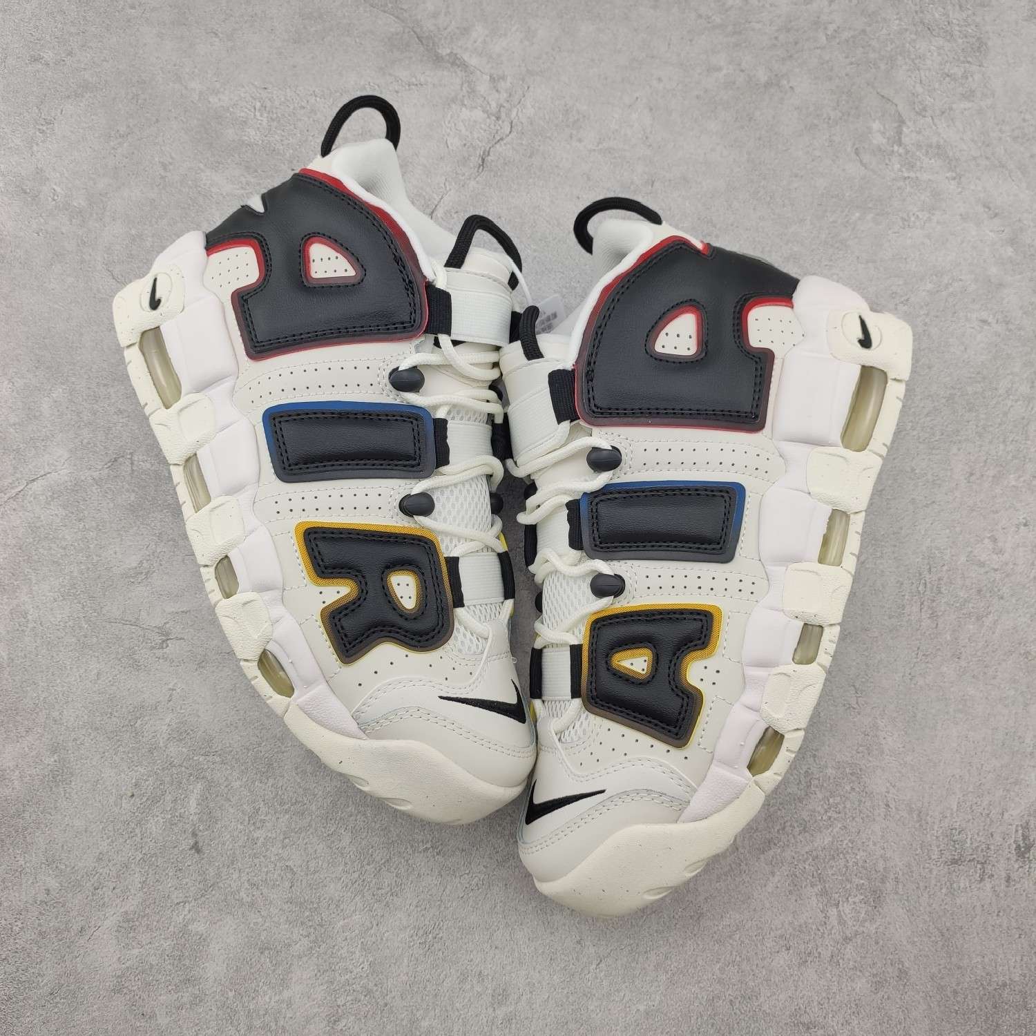 KICKWHO Nike Air More Uptempo White And Black - Image 2