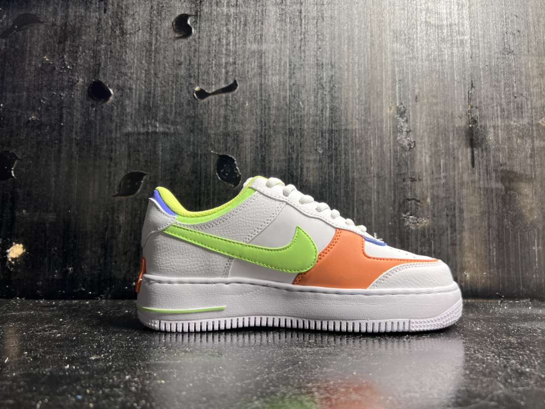 Kickswho Nike Air Force 1 Shadow White Orange - Image 2
