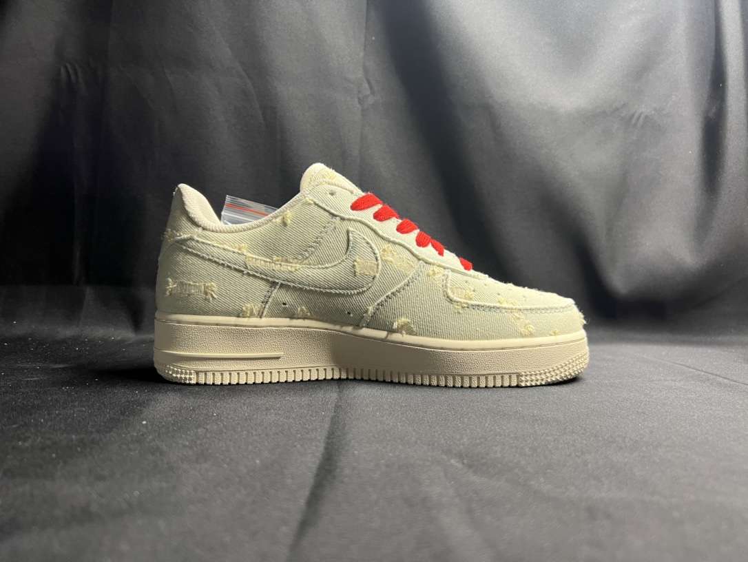 KICKWHO Nike Air Force 1 07 Low Denim University Red - Image 2