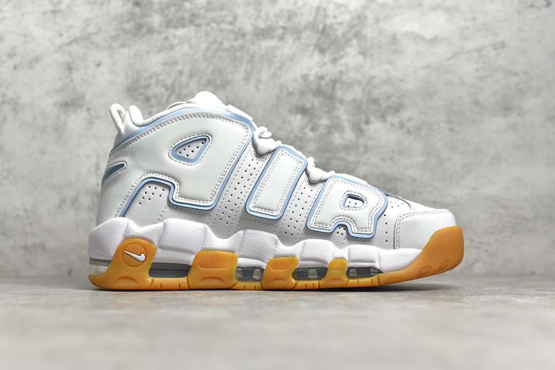 KICKWHO Nike Air More Uptempo White Aqua Gum - Image 3