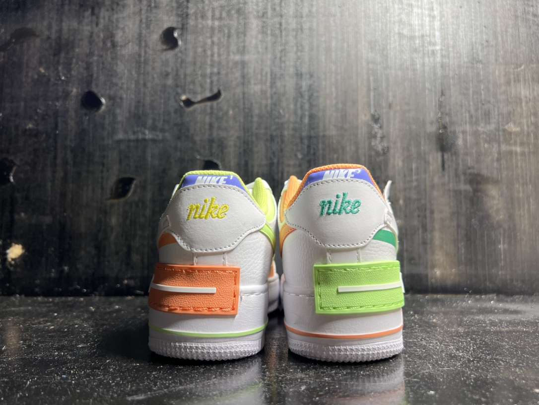 Kickswho Nike Air Force 1 Shadow White Orange - Image 3