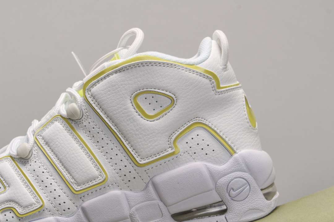 KICKWHO Nike Air More Uptempo White Yellow - Image 4
