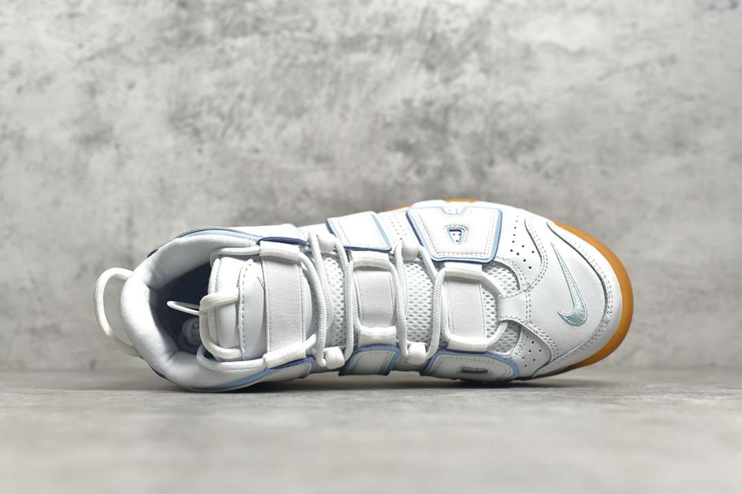 KICKWHO Nike Air More Uptempo White Aqua Gum - Image 4