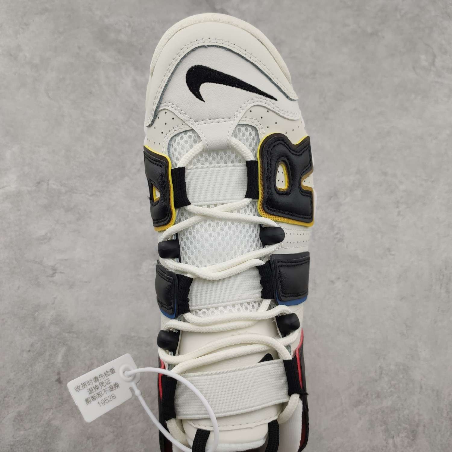 KICKWHO Nike Air More Uptempo White And Black - Image 4