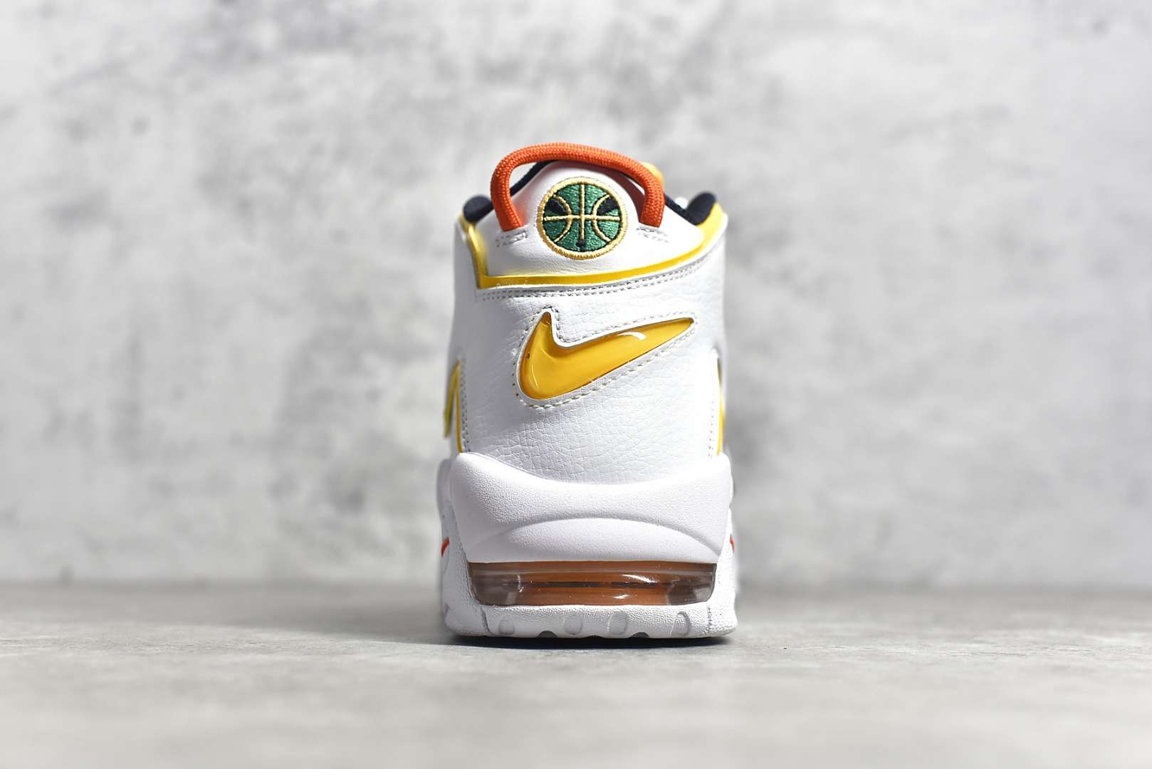 KICKWHO Nike Air More Uptempo White Blue Yellow - Image 5