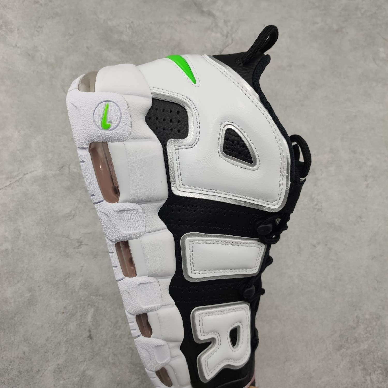 KICKWHO Nike Air More Uptempo Black White - Image 5
