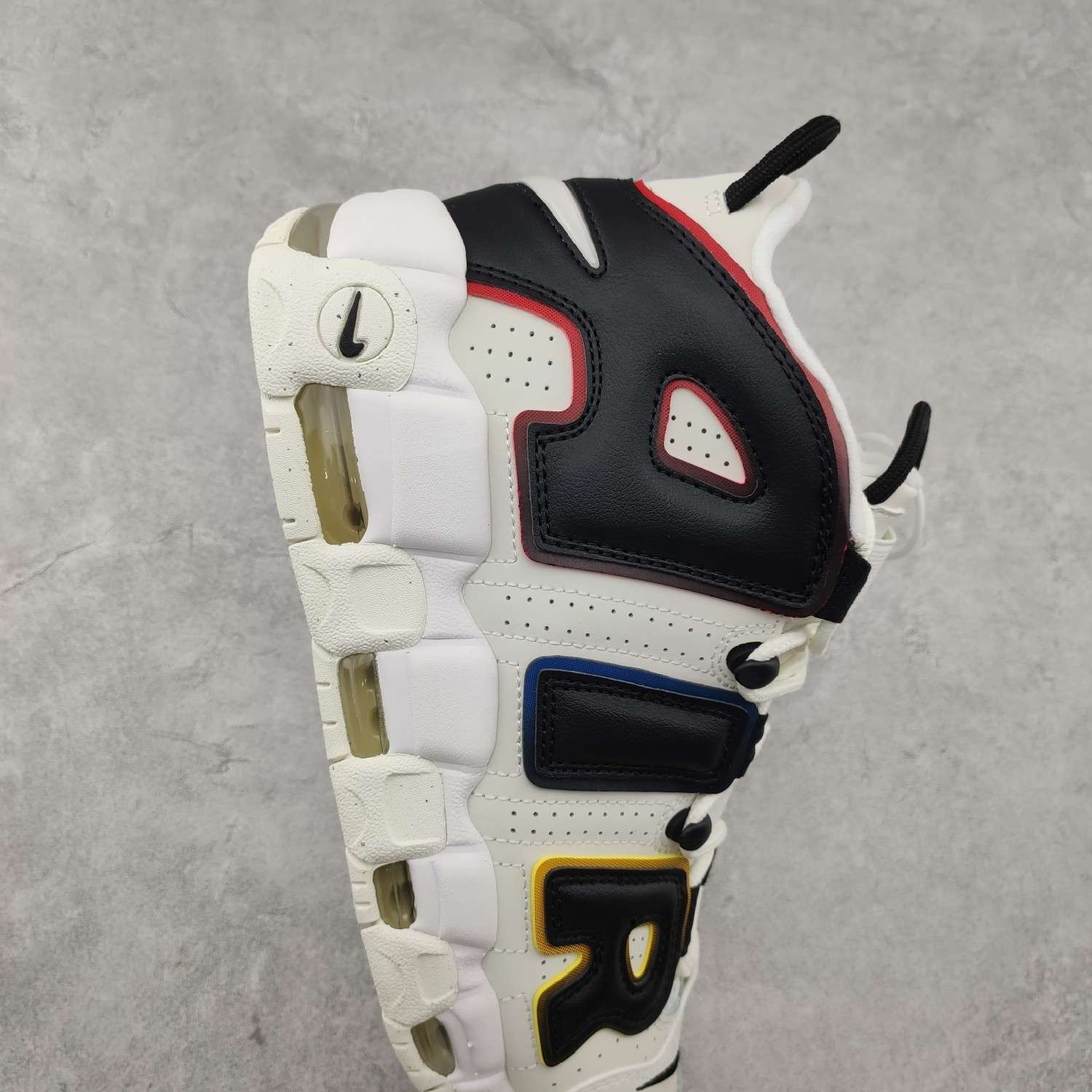 KICKWHO Nike Air More Uptempo White And Black - Image 5