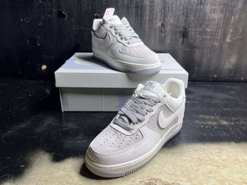 Kickswho Nike Air Force 1 Beige Gray - Image 5