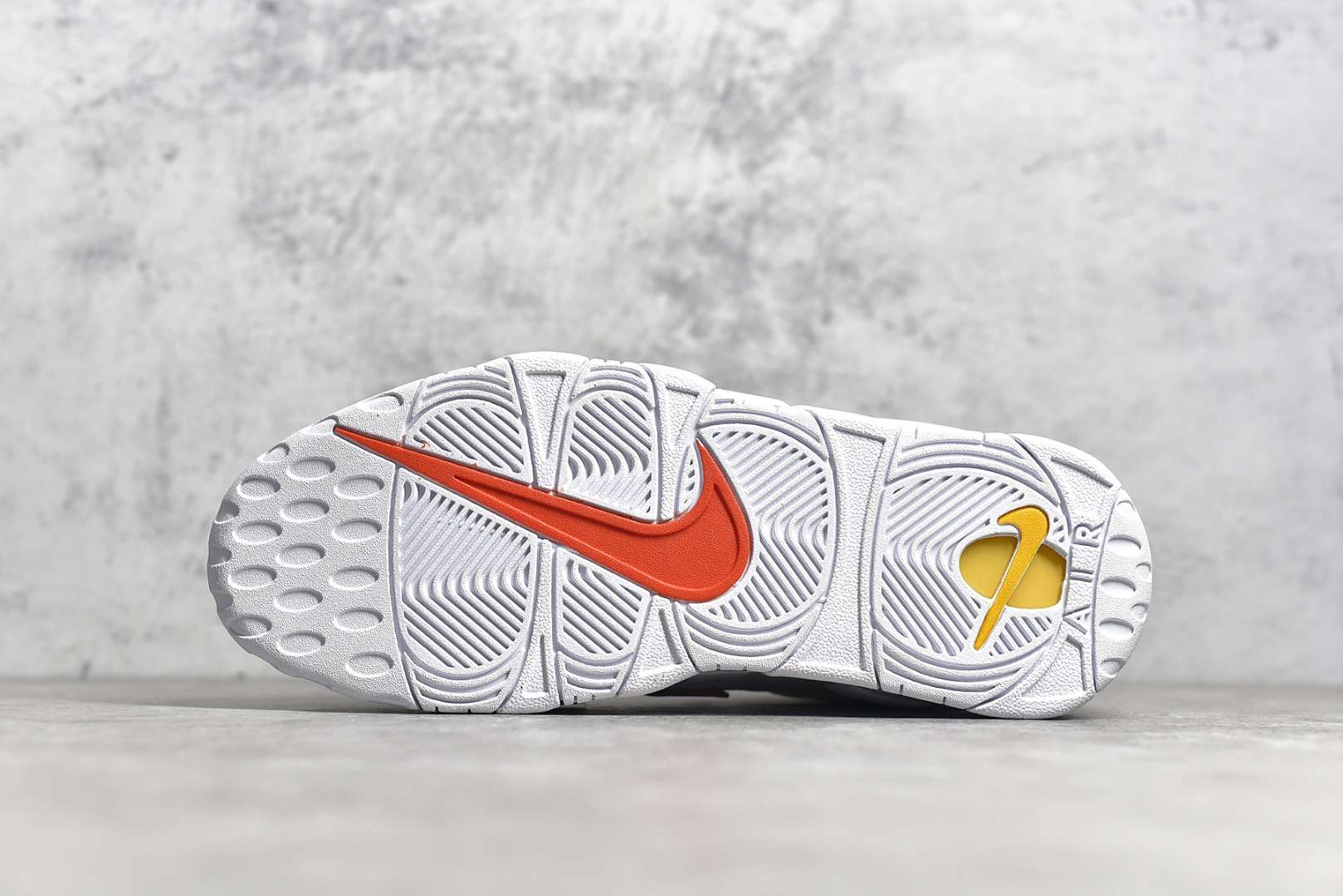 KICKWHO Nike Air More Uptempo White Blue Yellow - Image 6