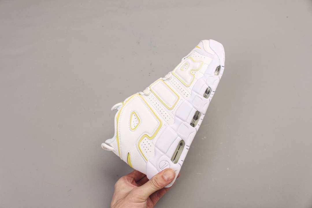 KICKWHO Nike Air More Uptempo White Yellow - Image 6