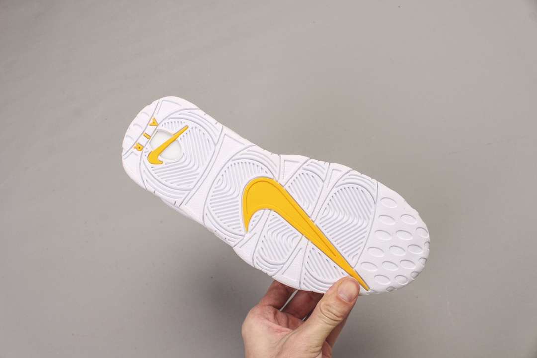 KICKWHO Nike Air More Uptempo White Yellow - Image 7