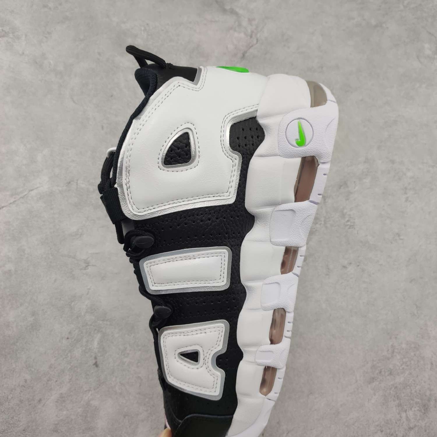 KICKWHO Nike Air More Uptempo Black White - Image 7