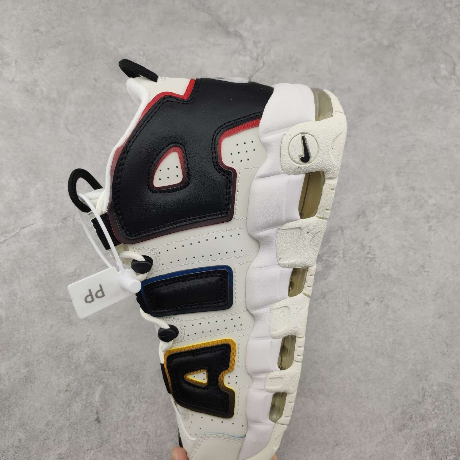 KICKWHO Nike Air More Uptempo White And Black - Image 7