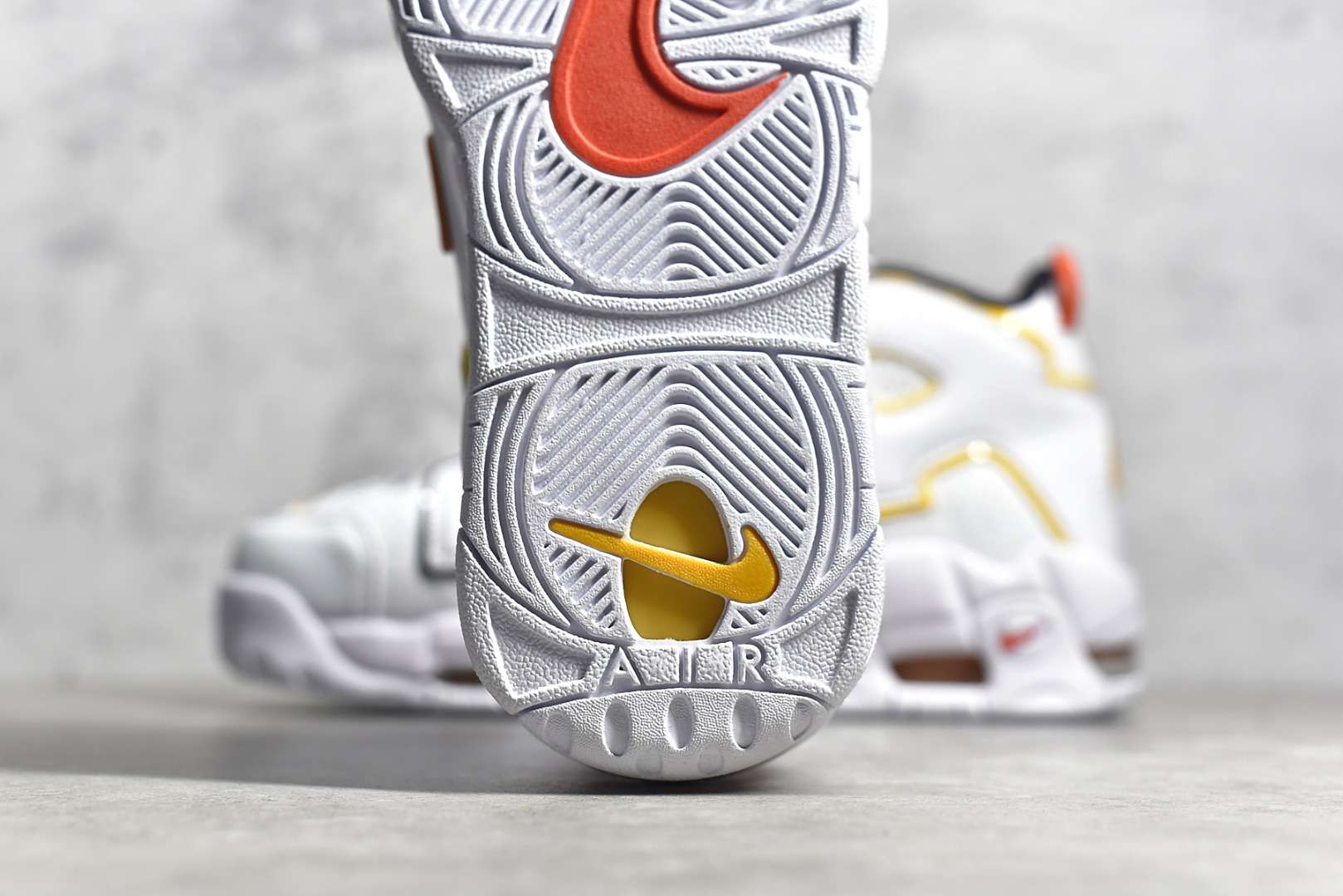 KICKWHO Nike Air More Uptempo White Blue Yellow - Image 8