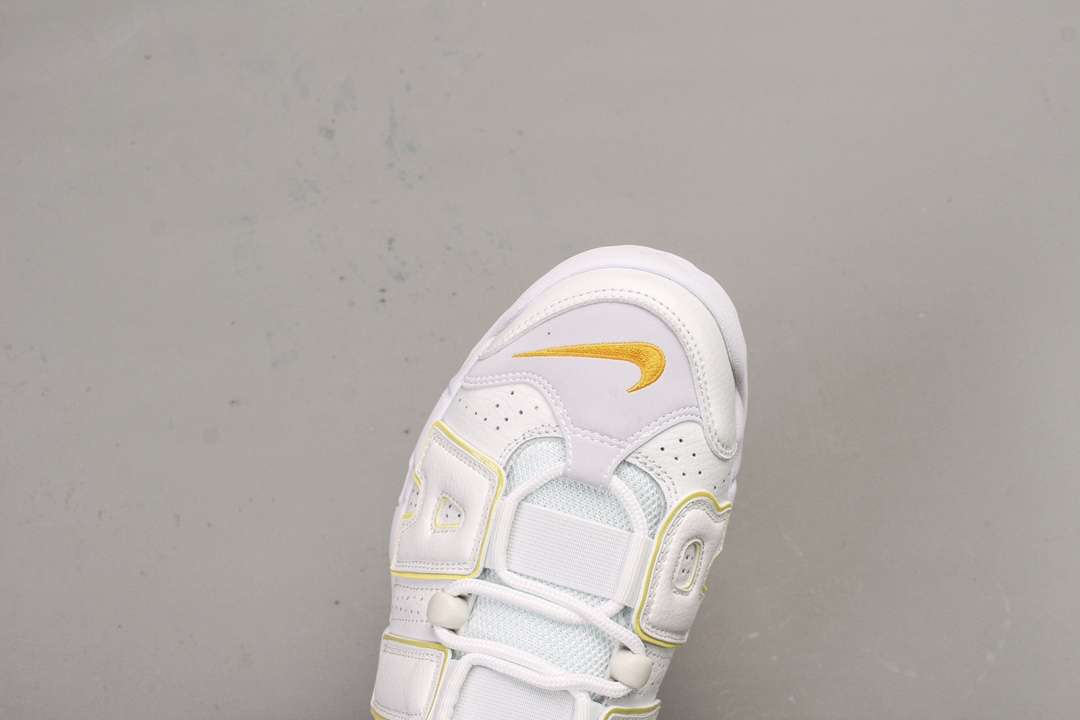 KICKWHO Nike Air More Uptempo White Yellow - Image 8