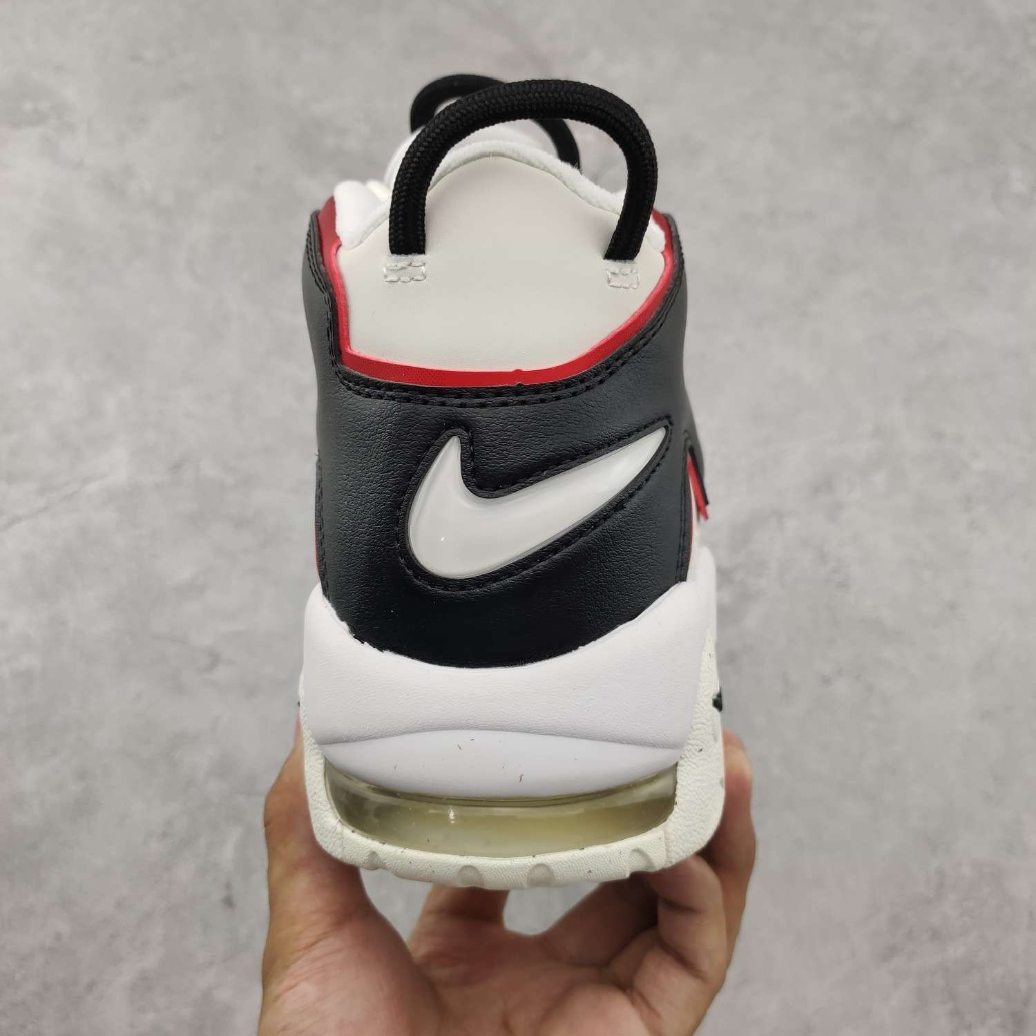 KICKWHO Nike Air More Uptempo White And Black - Image 8