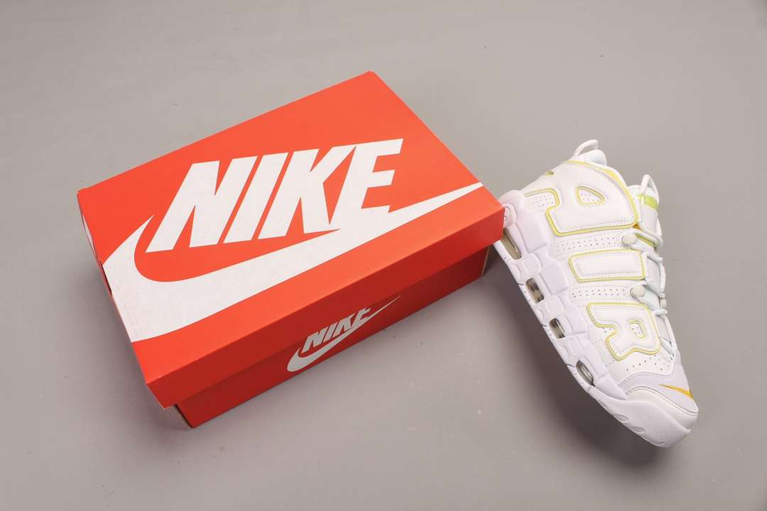 KICKWHO Nike Air More Uptempo White Yellow - Image 9