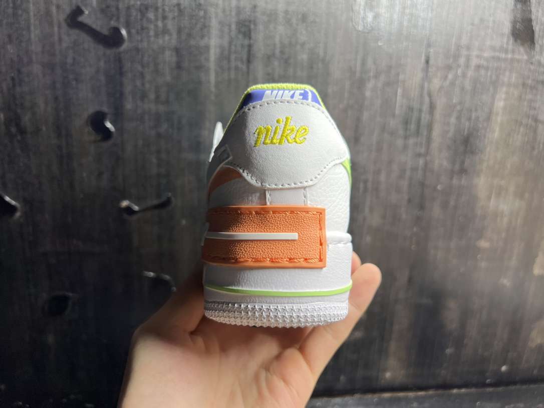 Kickswho Nike Air Force 1 Shadow White Orange - Image 9