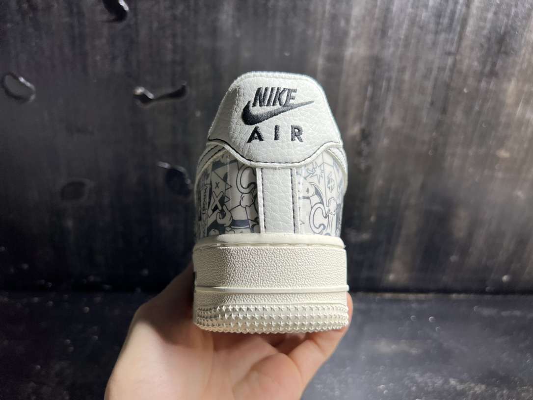 Kickswho Nike Air Force 1 Streetwear Graffiti Gray - Image 9