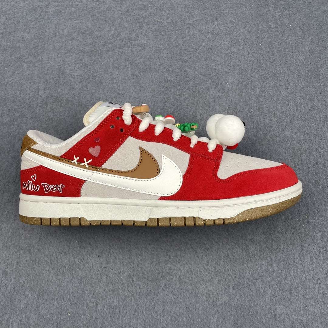 Kickswho Nike Dunk Low SE"85" Sneakers Red Grey - Image 2