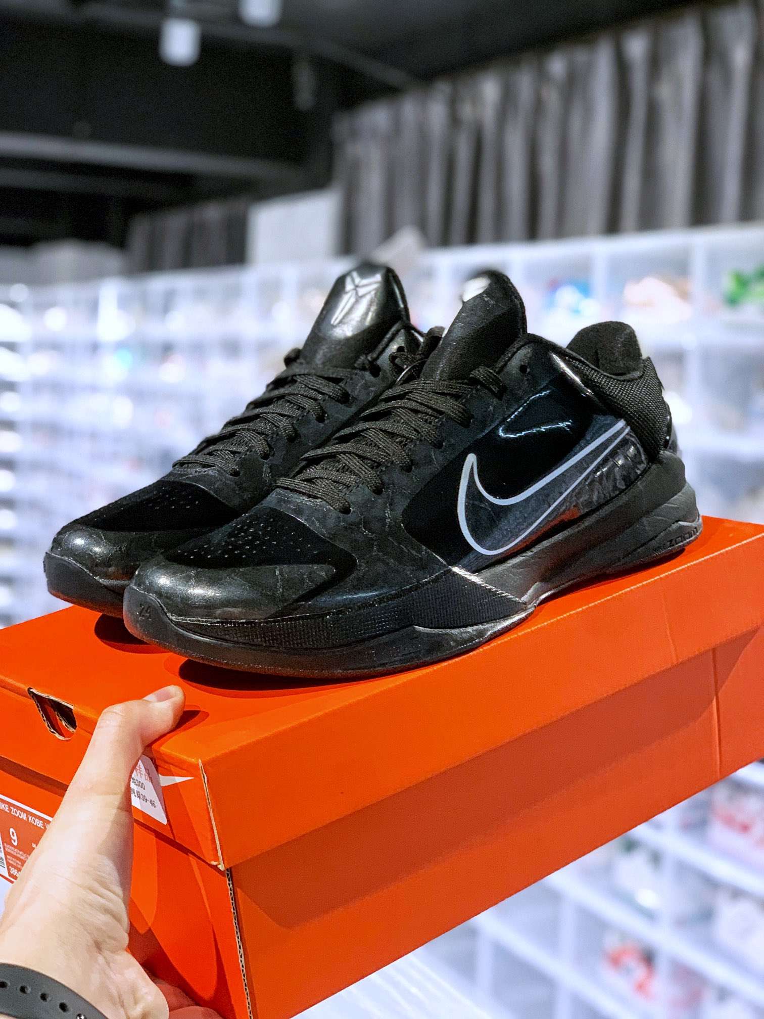 KICKWHO Nike Zoom Kobe 5 V Black Sneakers - Image 9