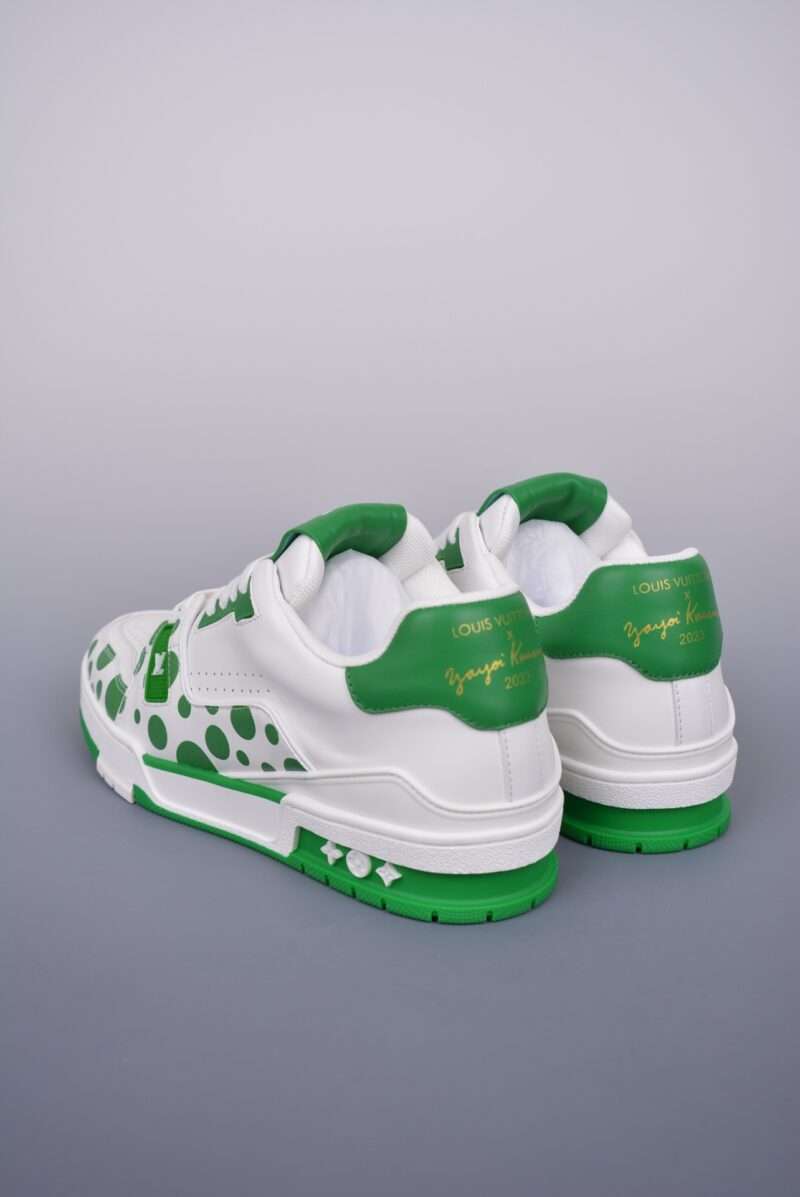 KICKWHO Louis Vuitton Trainer Sneakers Green White - Image 2