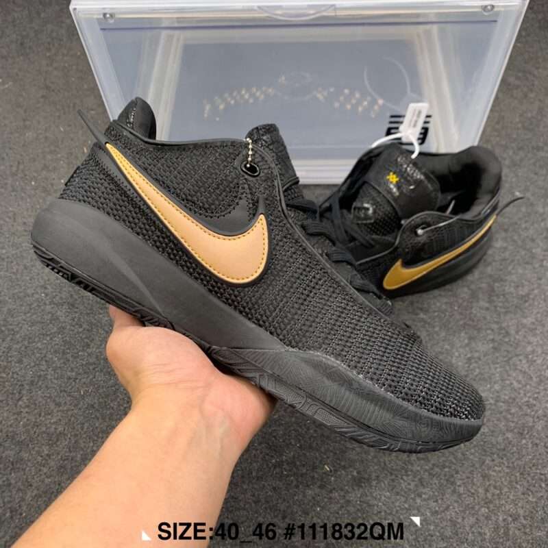 KICKWHO Nike LeBron Witness 20 Sneakers Black Yellow - Image 2