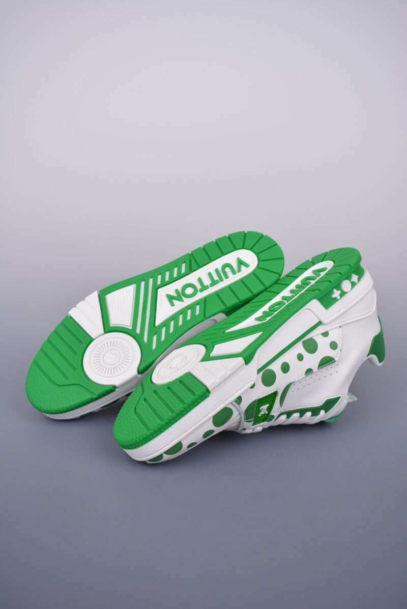 KICKWHO Louis Vuitton Trainer Sneakers Green White - Image 3