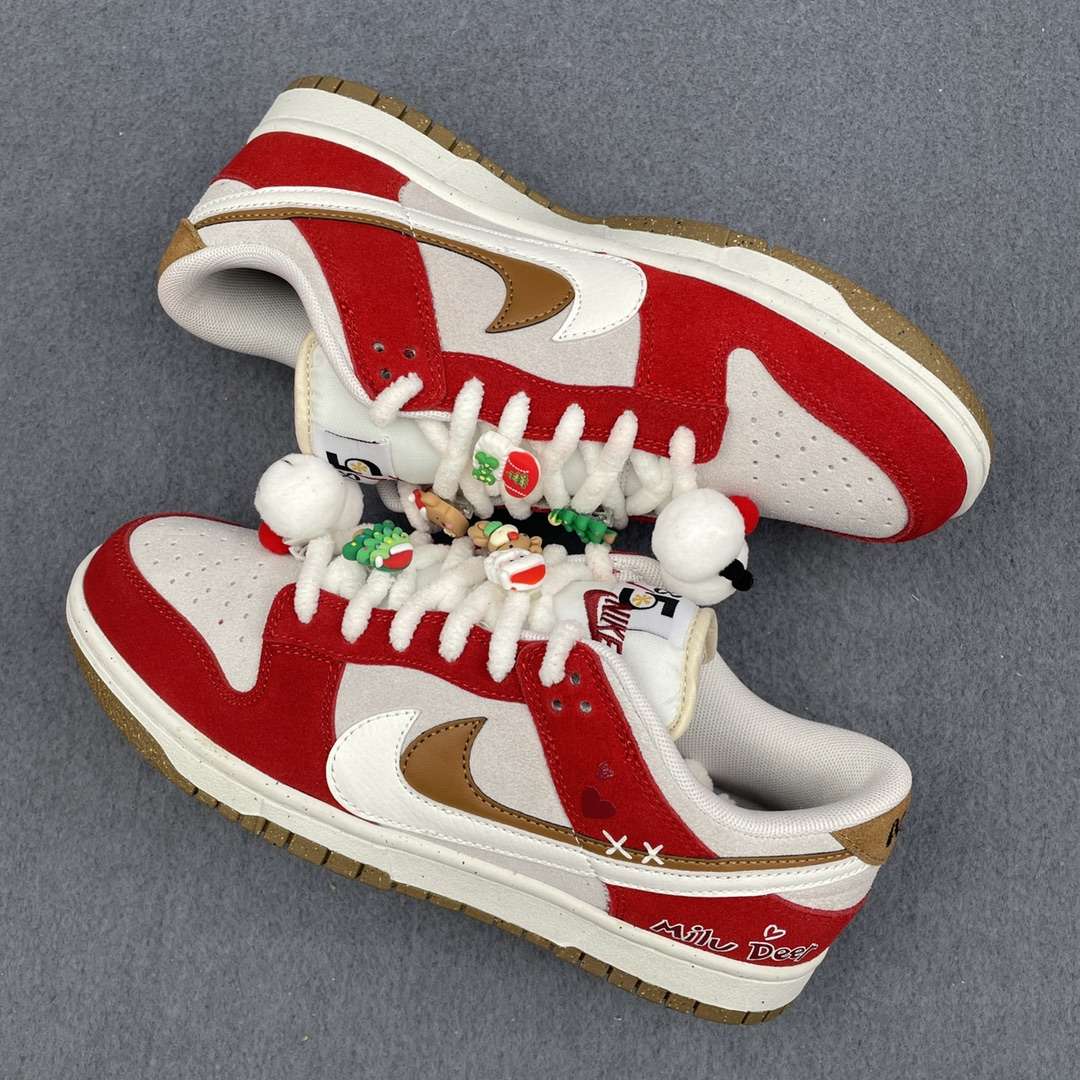 Kickswho Nike Dunk Low SE"85" Sneakers Red Grey - Image 3