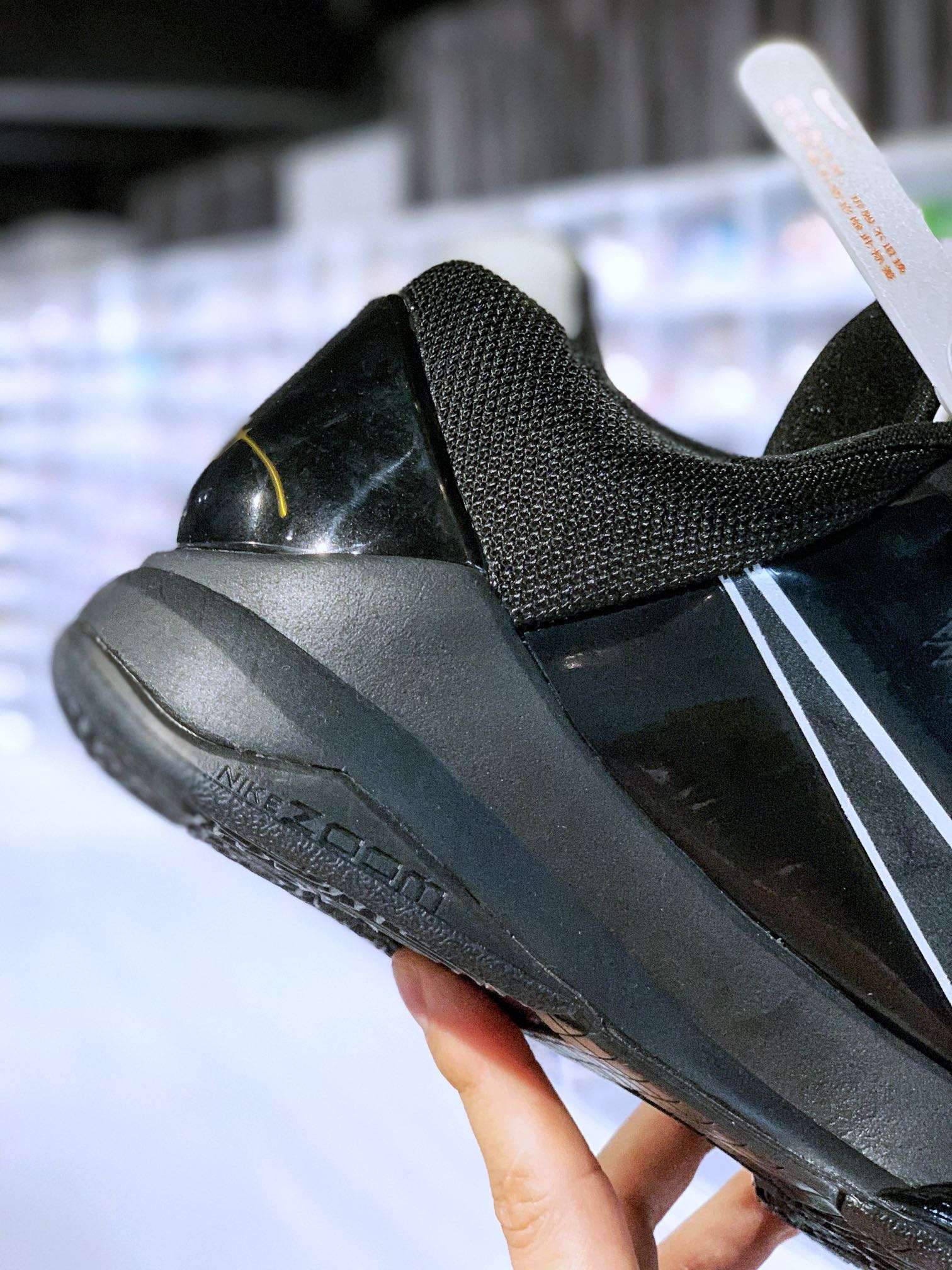 KICKWHO Nike Zoom Kobe 5 V Black Sneakers - Image 4