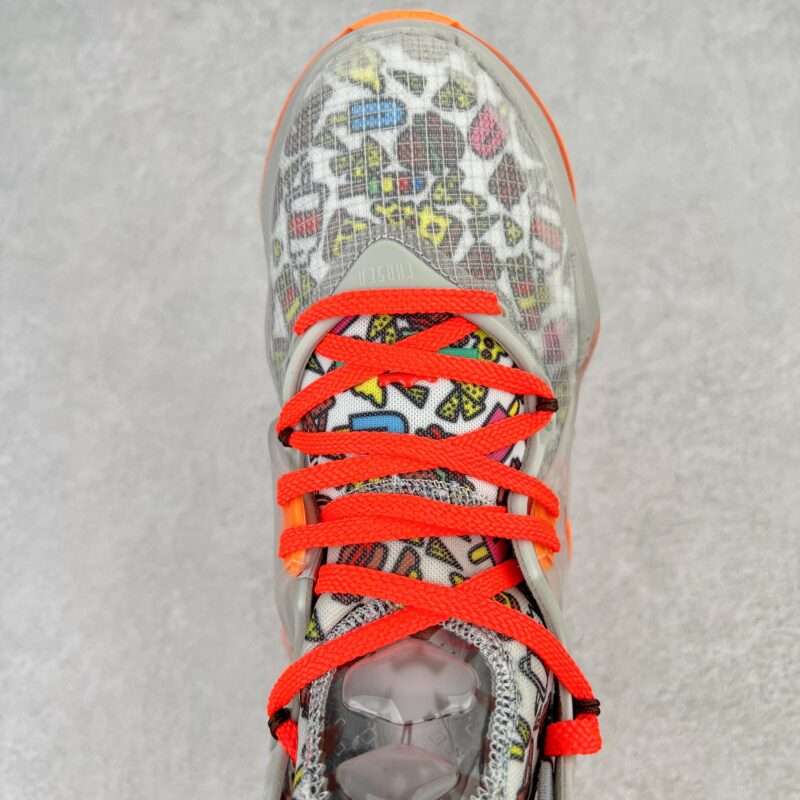 KICKWHO Nike LeBron Witness 19 EP Sneakers Grey Orange - Image 4