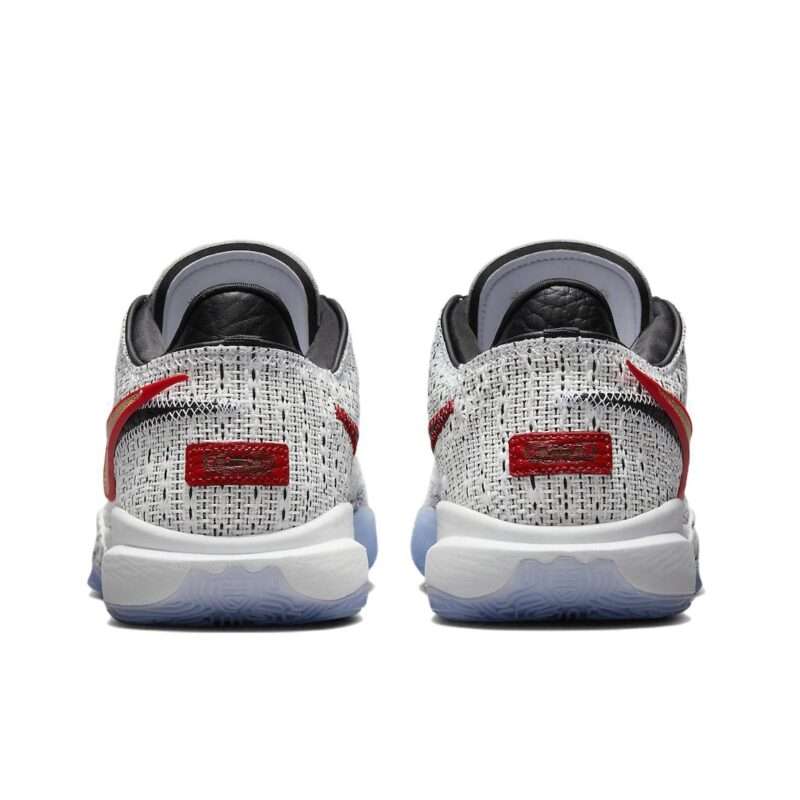 KICKWHO Nike LeBron Witness 20 Sneakers Gray Red - Image 4