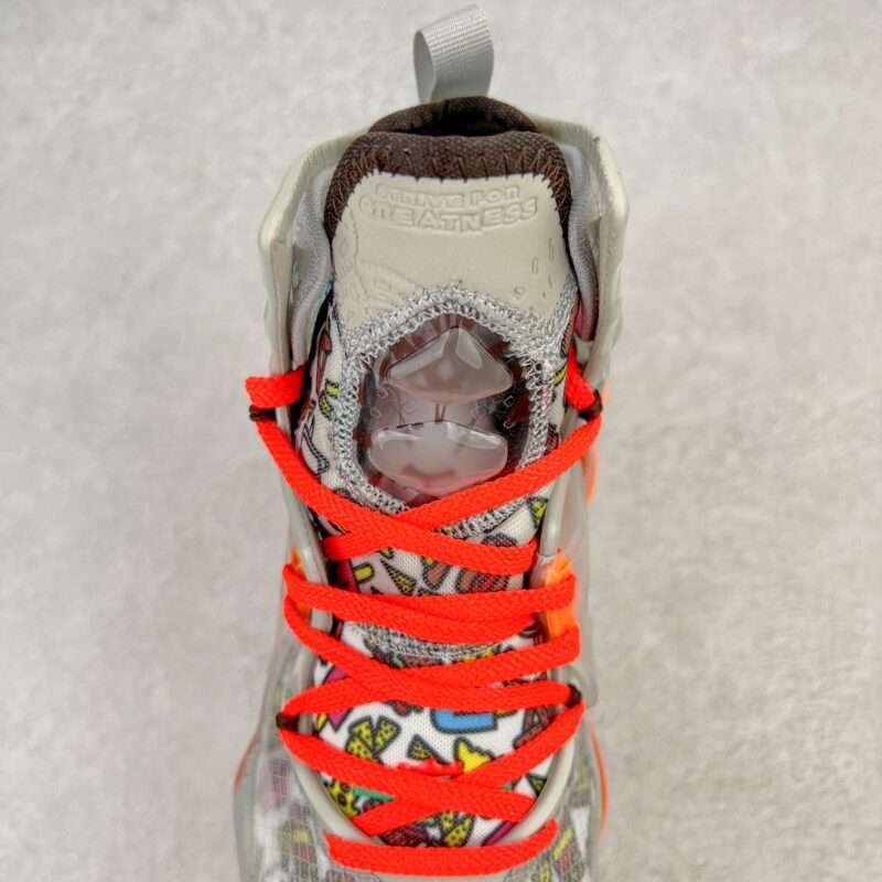 KICKWHO Nike LeBron Witness 19 EP Sneakers Grey Orange - Image 5