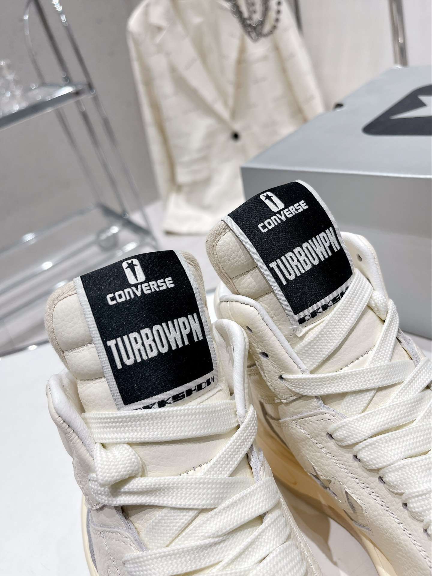 KICKWHO Rick Owens xConverse DRKSHDW TURBOWPN High-top Sneakers - Image 6