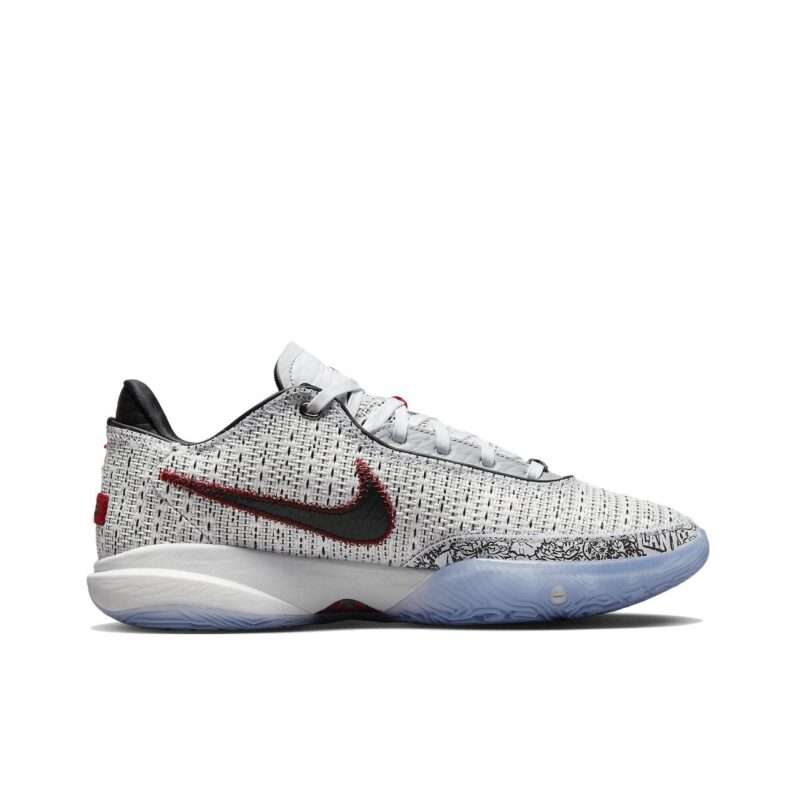 KICKWHO Nike LeBron Witness 20 Sneakers Gray Red - Image 6