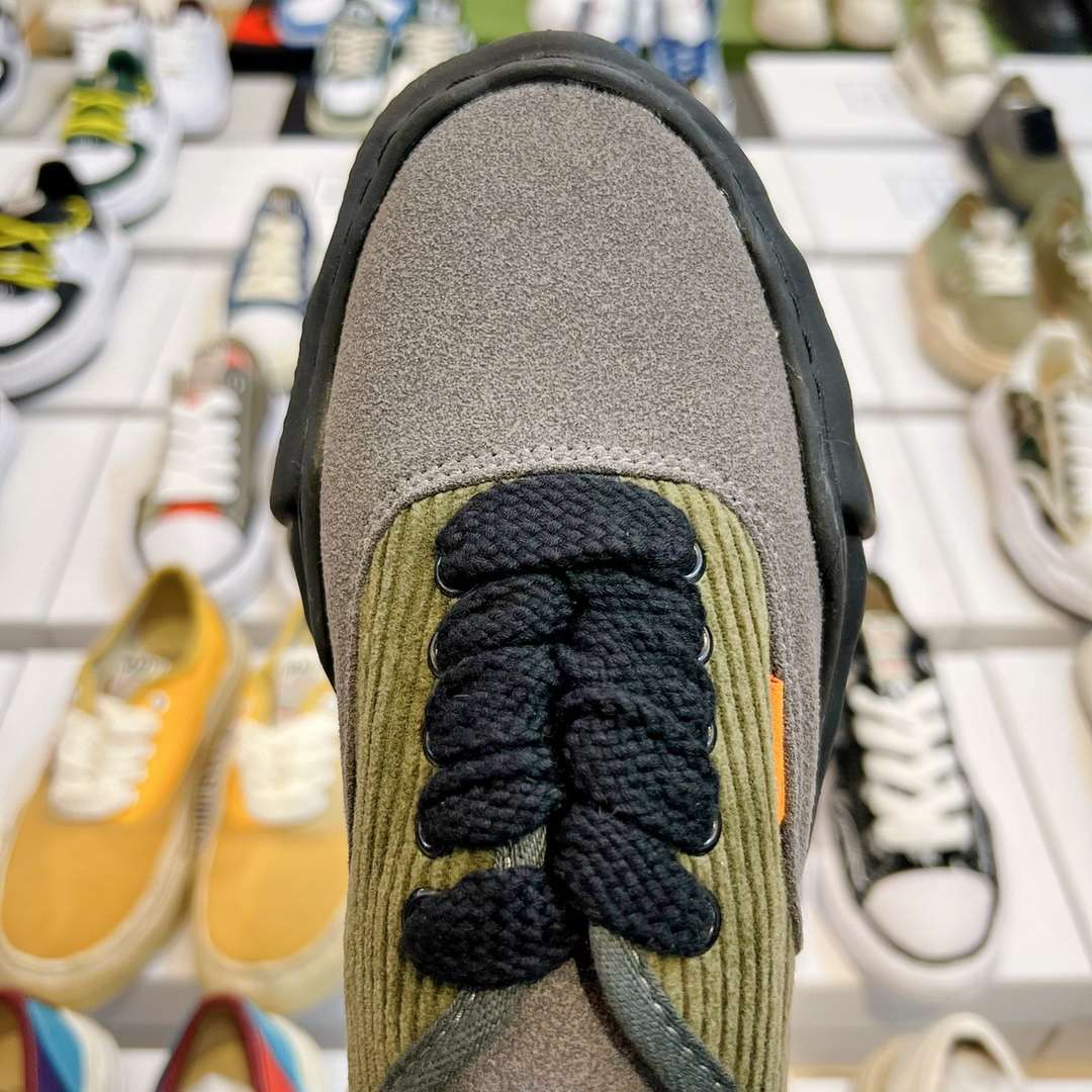 KICKWHO Maison Mihara Yasuhiro Wayne Original Sole Leather Low Sneakers Dark Green Gray - Image 6