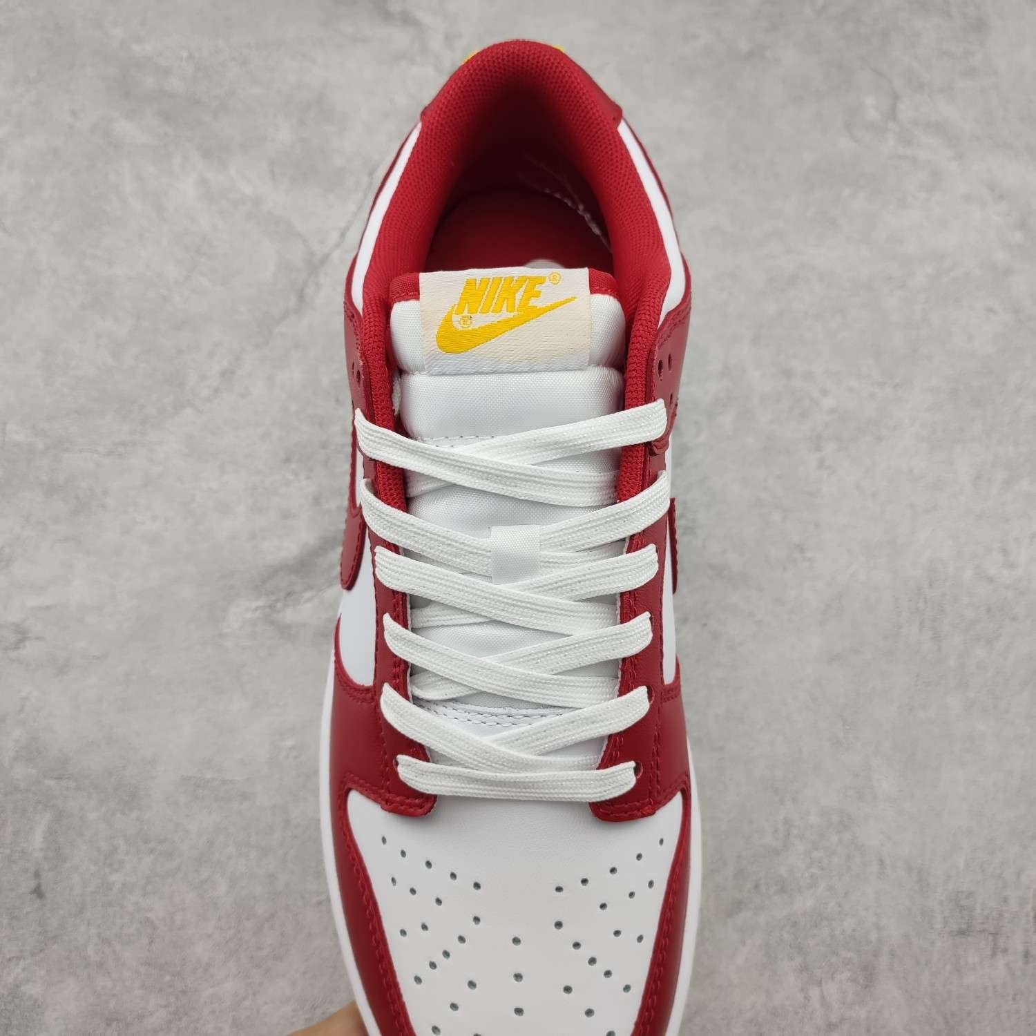 Kickswho Nike SB Dunk Low White Red DD1391 602 - Image 6