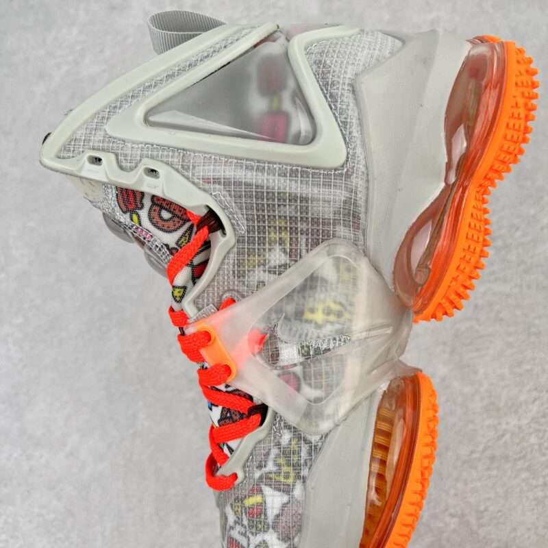KICKWHO Nike LeBron Witness 19 EP Sneakers Grey Orange - Image 7