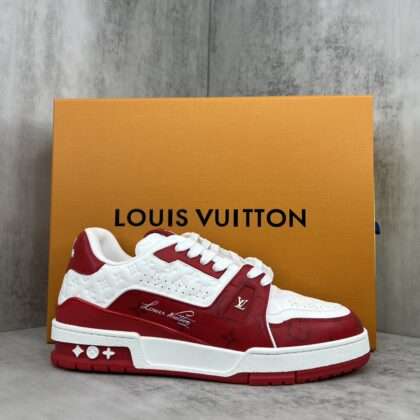 KICKWHO Louis Vuitton Trainer Sneakers White Red