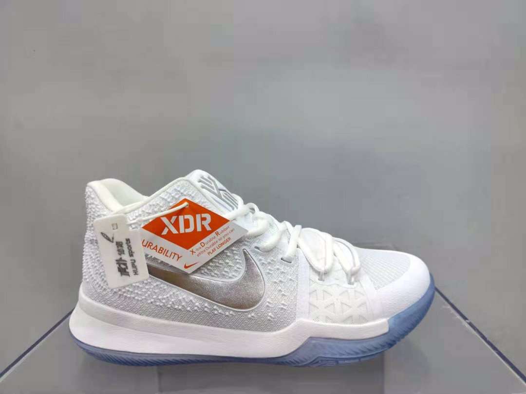 Kickswho Nike Kyrie 3 "White Chrome" Sneakers - Image 2
