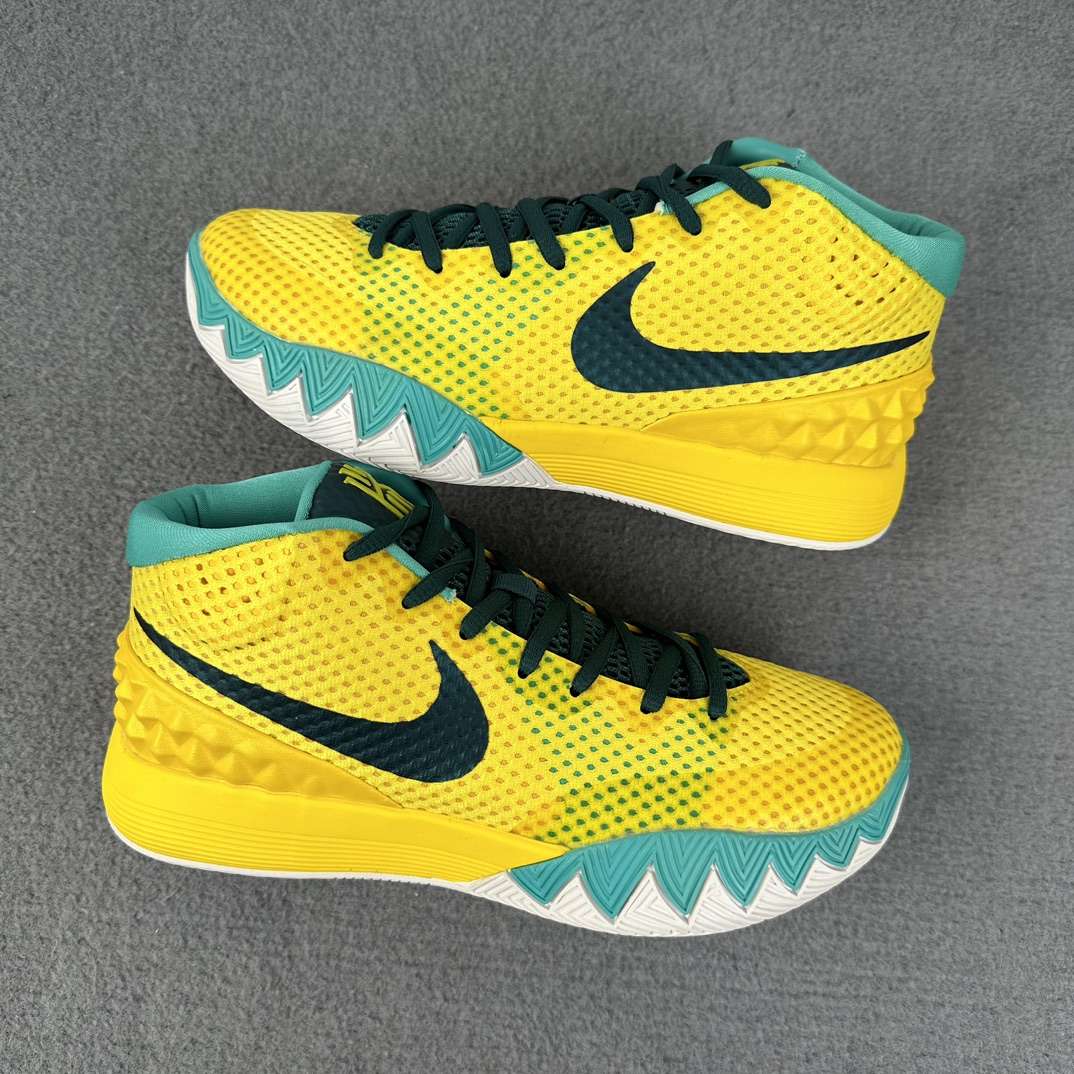 Kickswho Nike Kyrie 1 "Letterman" Yellow Sneakers - Image 2