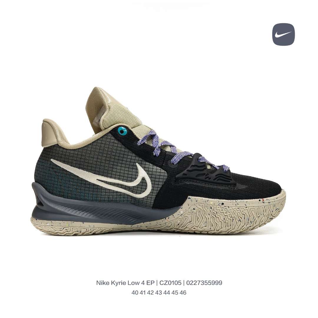 Kickswho Nike Kyrie Low 4 EP "Black Bone" Sneakers - Image 2