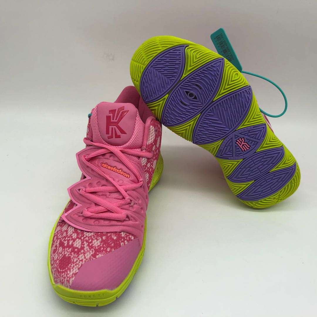 Kickswho Nike Kyrie 5 x SpongeBob SquarePants Sneakers Pink - Image 2